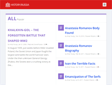 Tablet Screenshot of historyofrussia.org